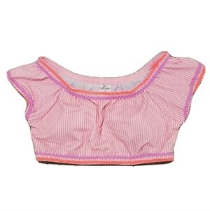 NEW Shade Citters Pink Striped Swim Top